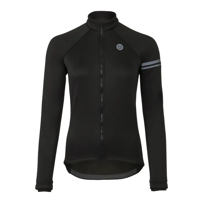 AGU Maat L Winter Thermo Fietsjack Essential Dames - Zwart -Winddicht - Waterafstotend
